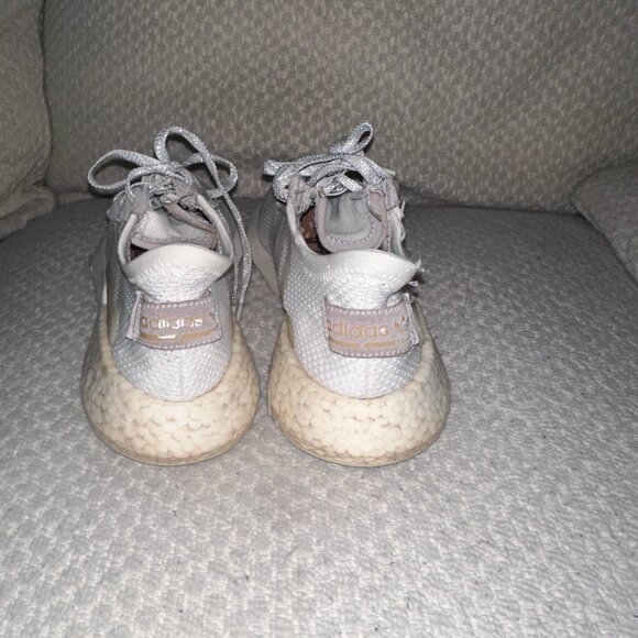 Adidas White and Cream Mesh Ultraboost - Slip On / Lace Up - Size 11 (US) - Picture 5 of 7